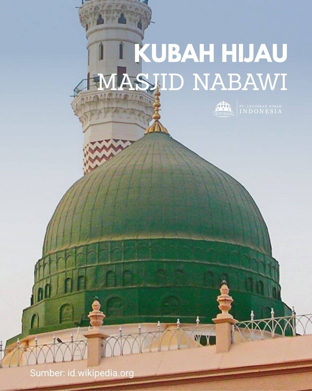 kubah hijau masjid nabawi