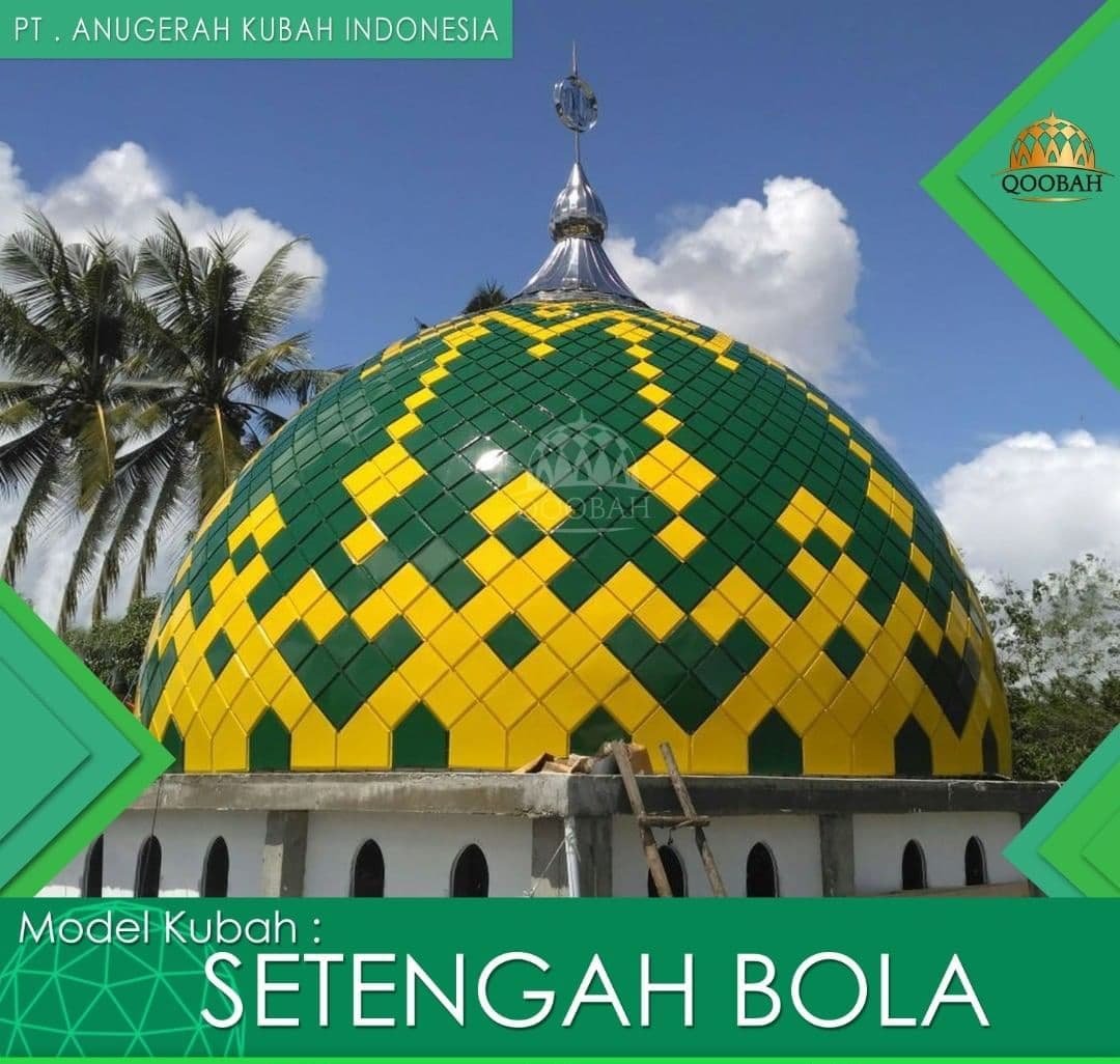 harga kubah masjid model setengah bola