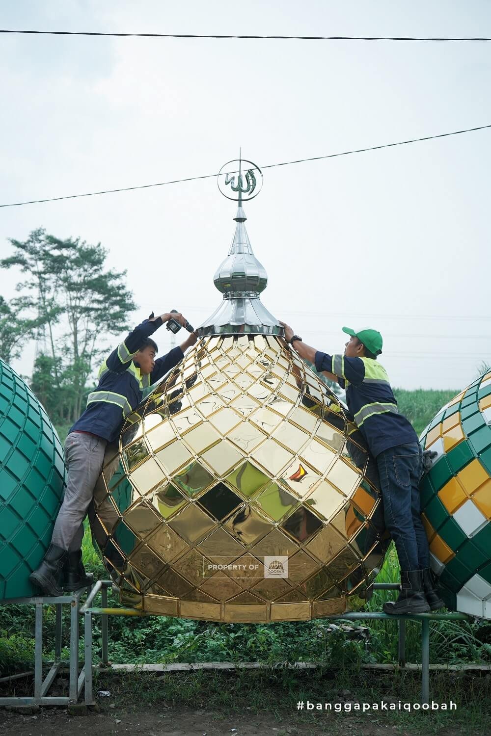 harga kubah masjid titanium diameter 3 meter