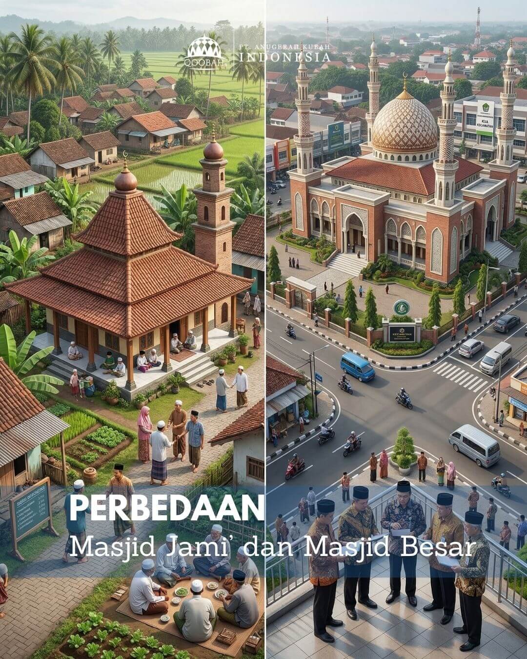 perbedaan masjid jami dan masjid besar