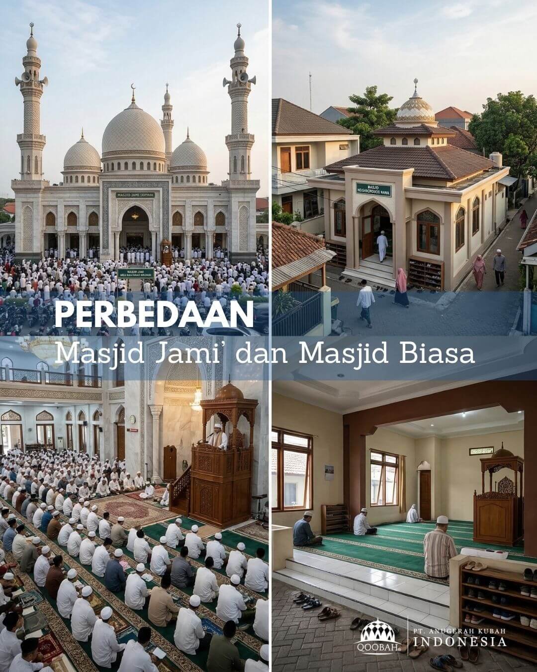 perbedaan masjid jami dan masjid biasa