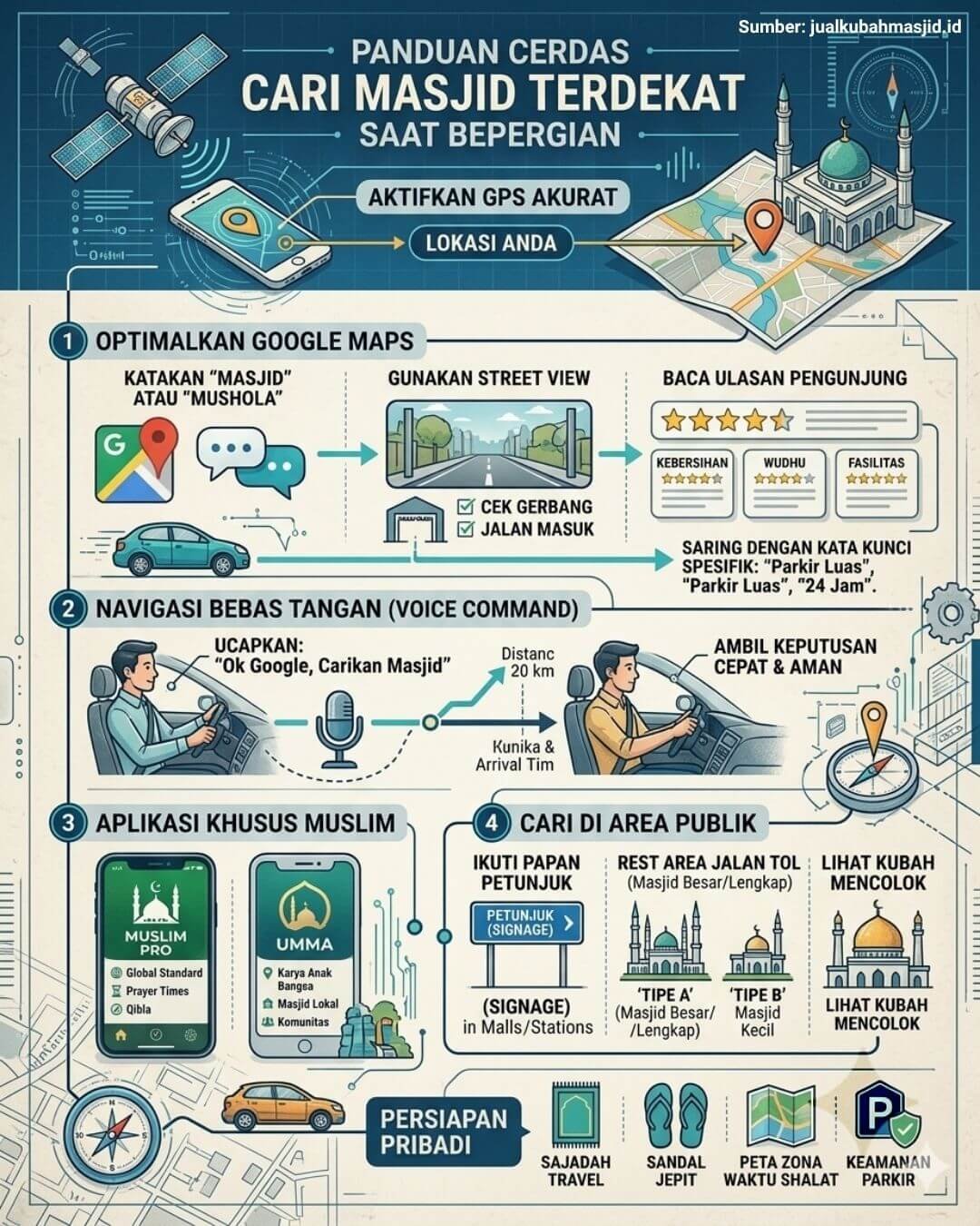 masjid atau mushola terdekat