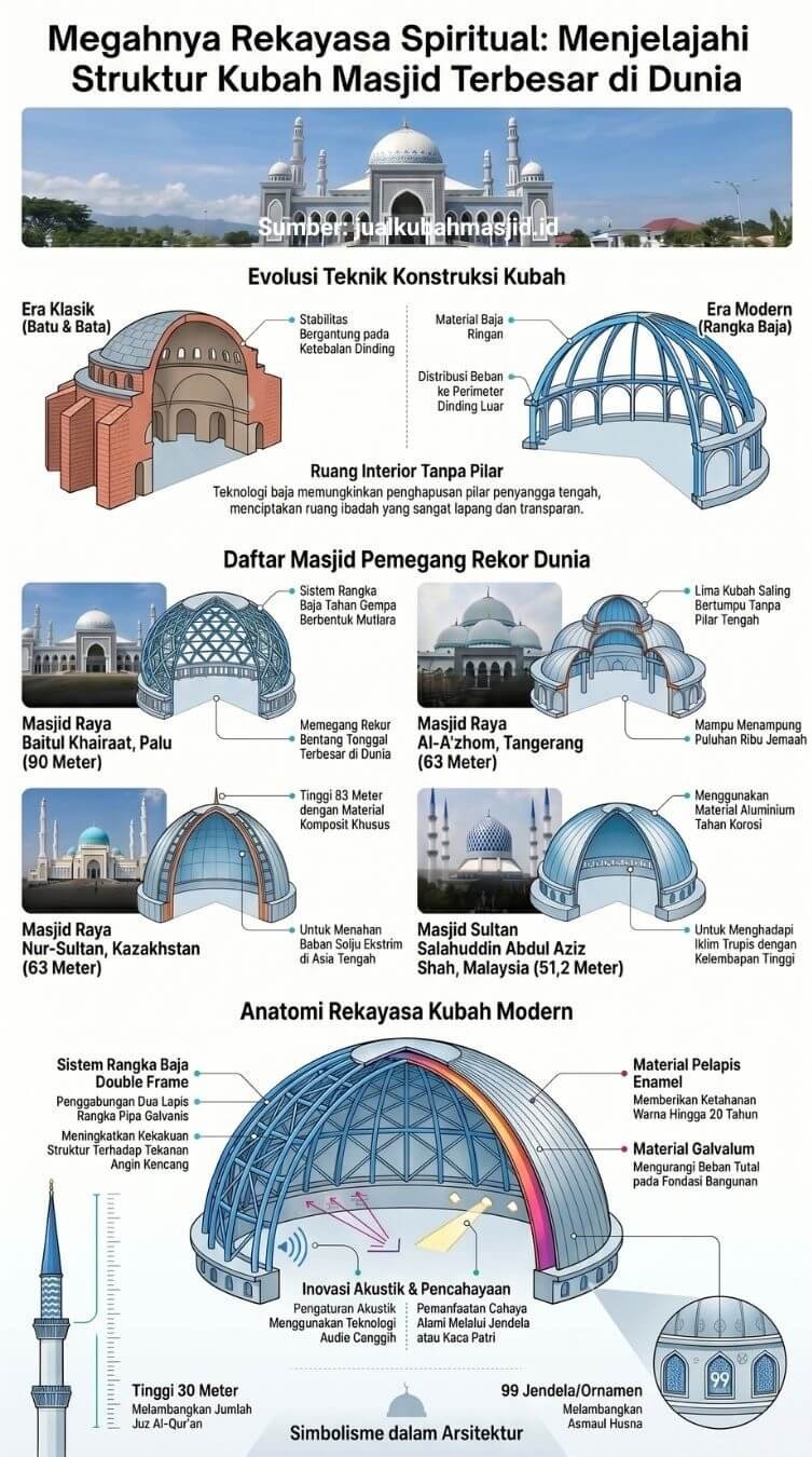 masjid dengan kubah terbesar di dunia
