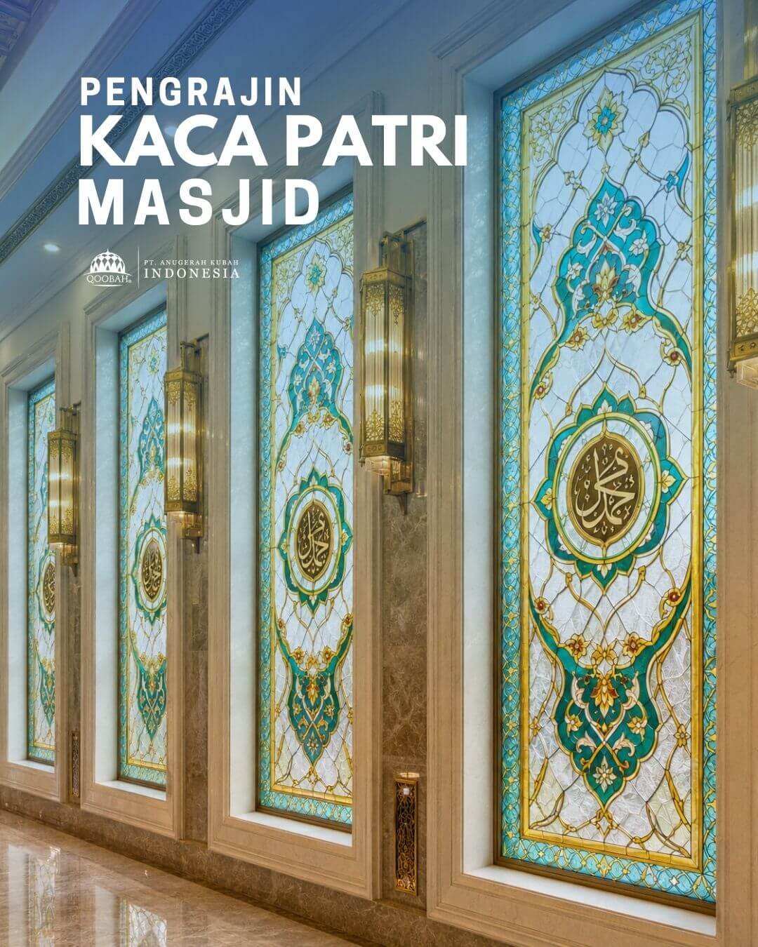 pengrajin kaca patri masjid