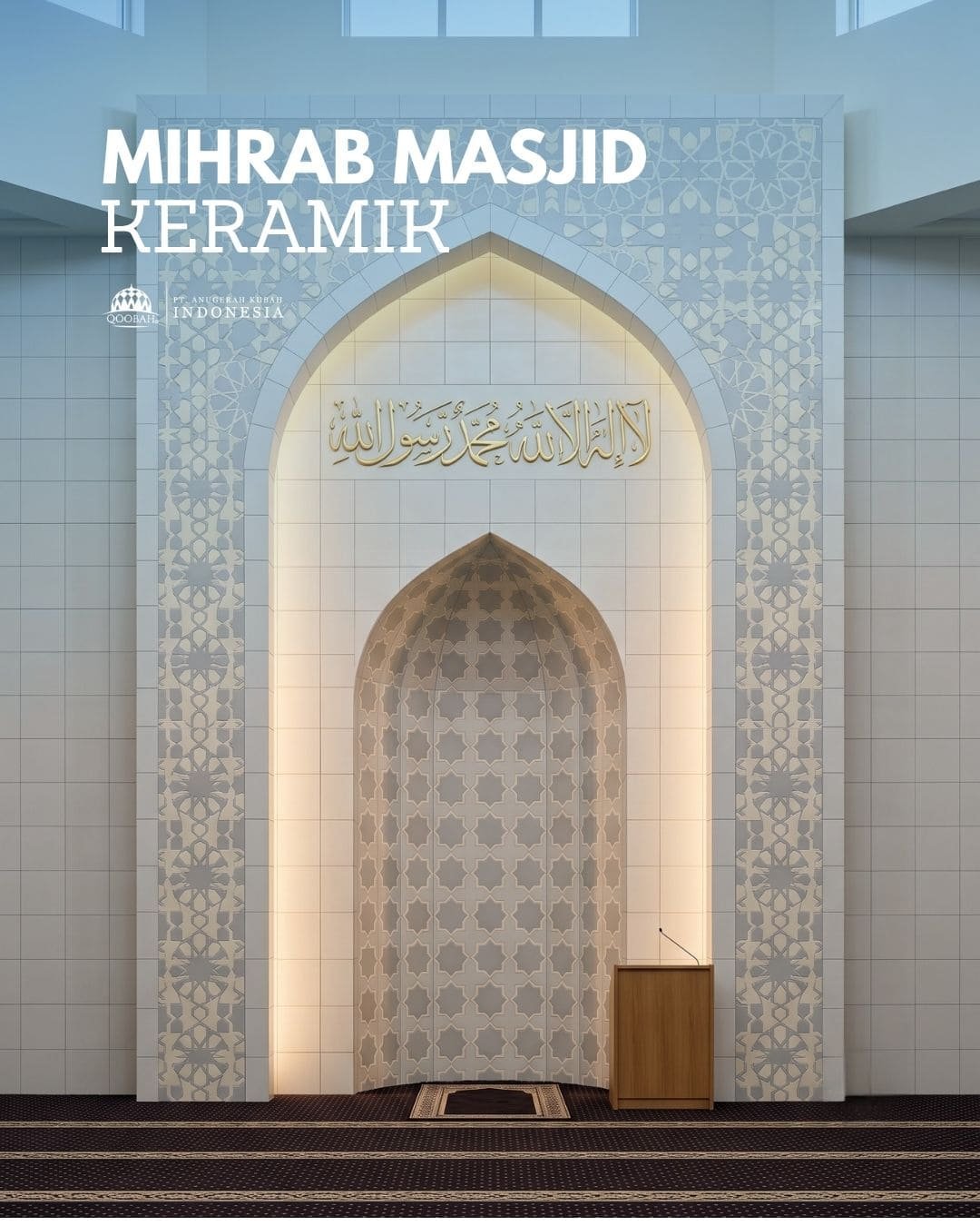 mihrab masjid keramik