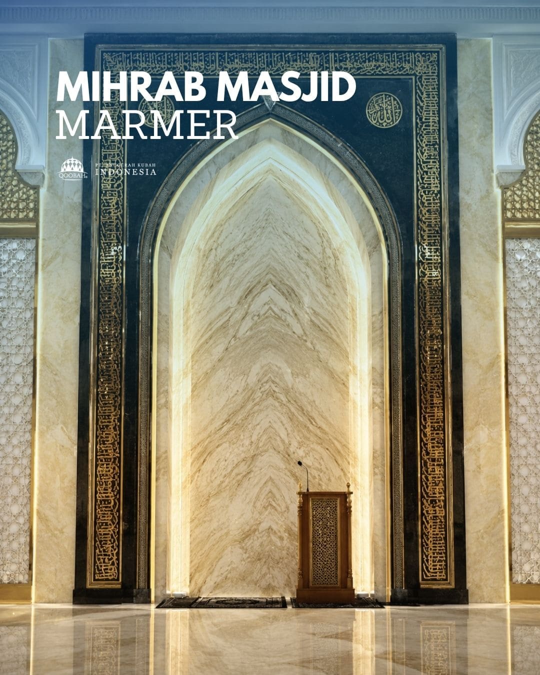 mihrab masjid marmer