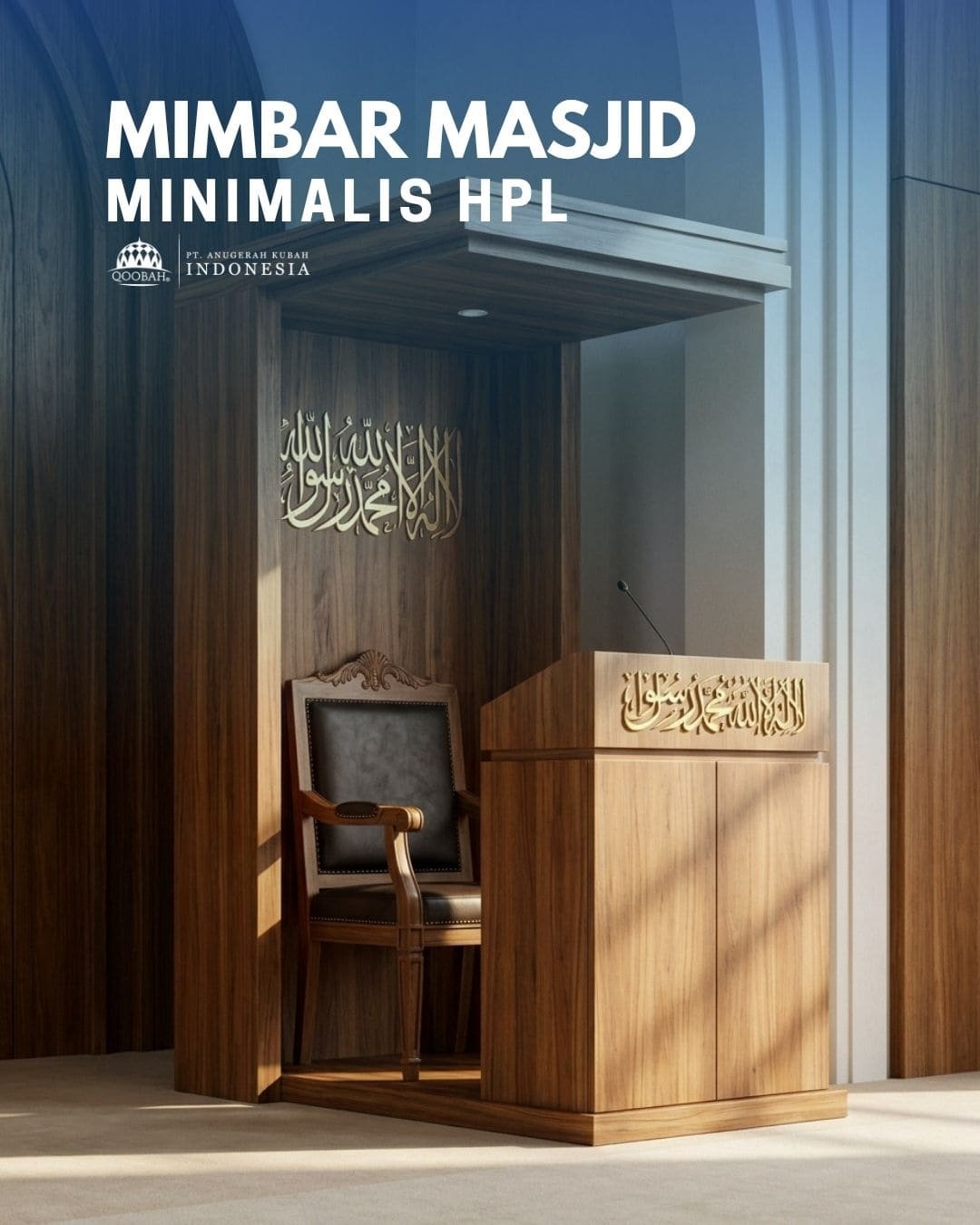 mimbar masjid minimalis hpl