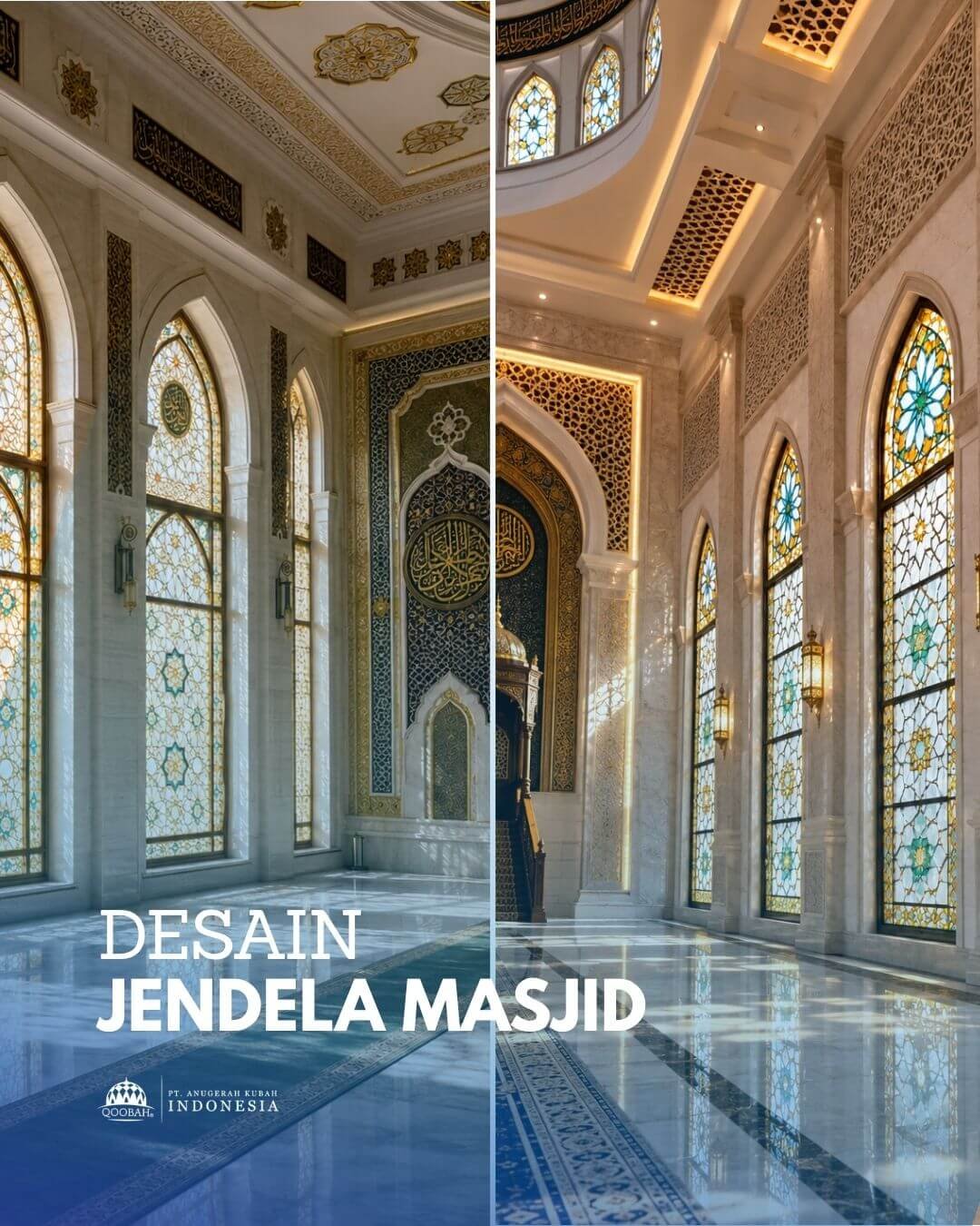 motif jendela masjid