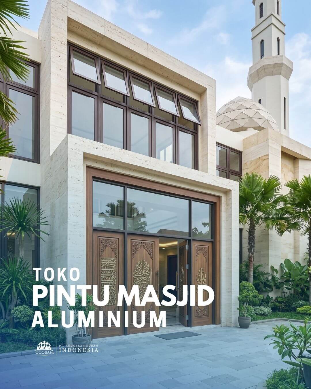 pintu masjid aluminium
