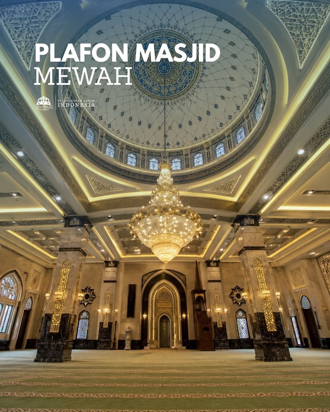 plafon masjid mewah