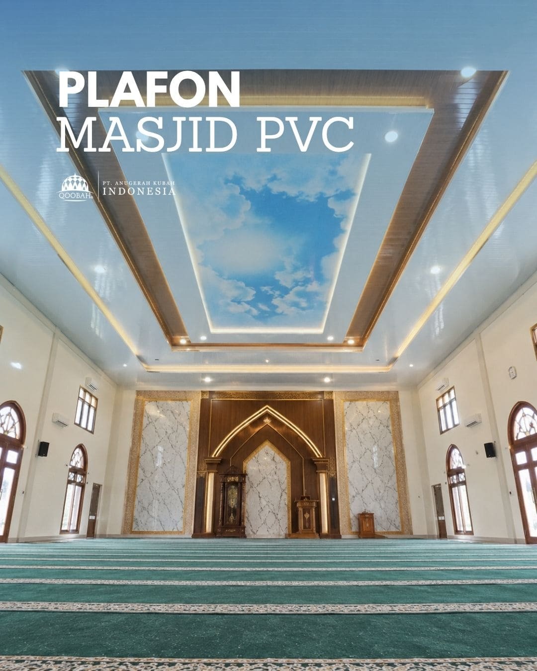 plafon pvc masjid minimalis