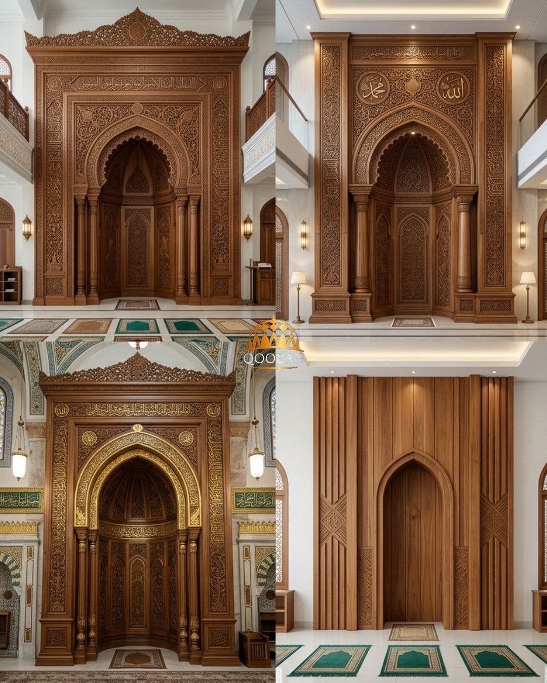 mihrab kayu jati
