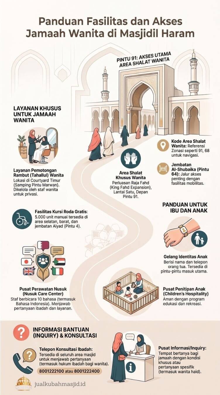 pintu masjidil haram untuk wanita haid
