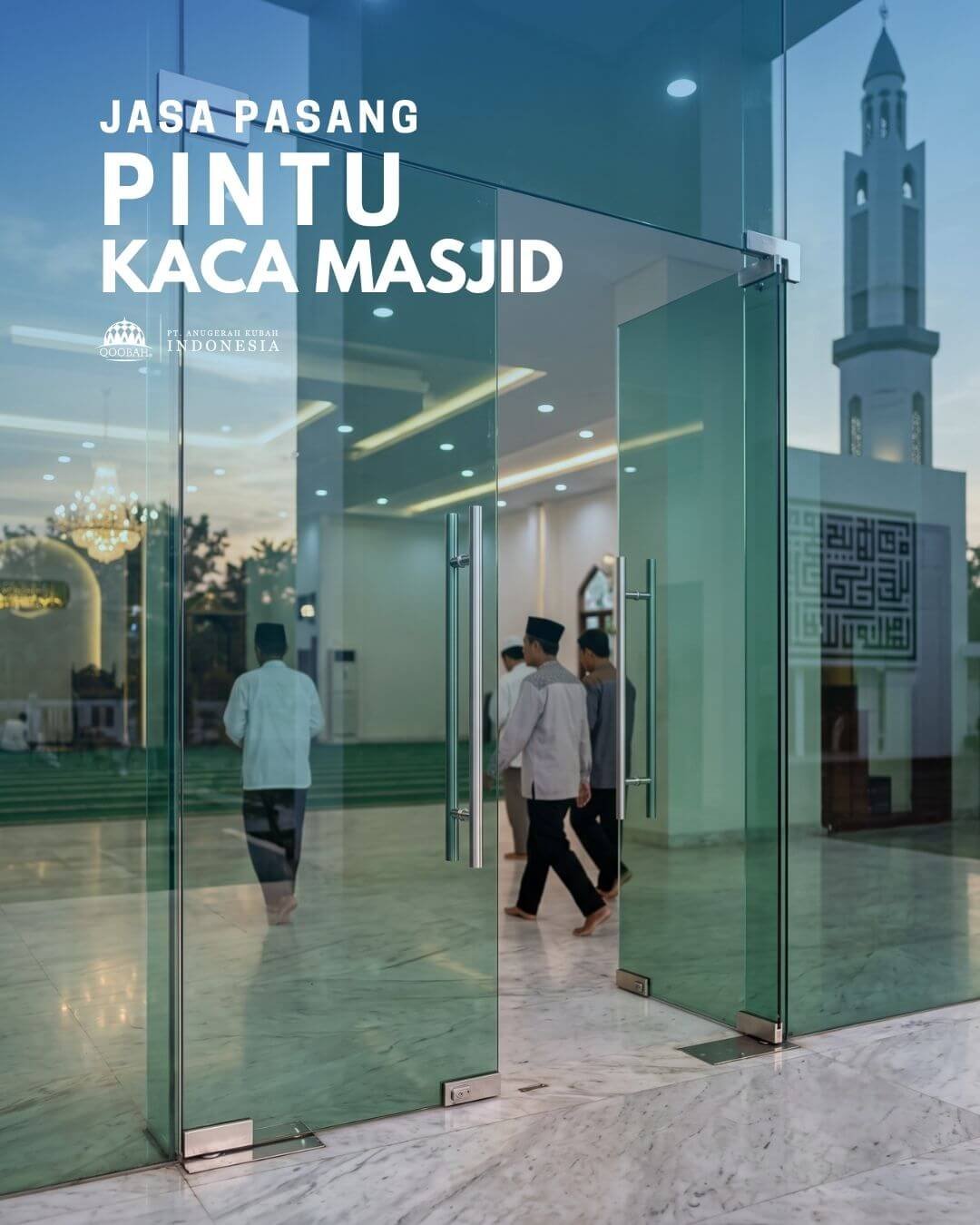 toko pintu kaca masjid