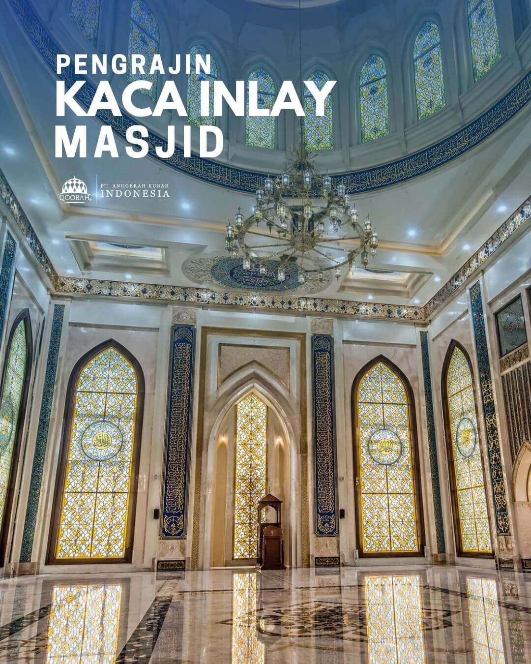kaca inlay masjid