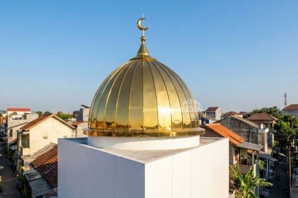 kubah stainless gold